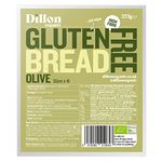 Dillon Organic Gluten Free Olive Bread 4 X 275g, Sliced, Low Carb, High Fibre, a blend of Gluten free oats, seeds and Green olives