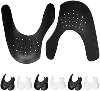 AHAOIN 6 Pairs Shoe Creases Protector-Anti Wrinkle Shoe Crease Protector, Crease Guards Protector Against for Air Force Shoes, Black & White, Men's 7.5-12