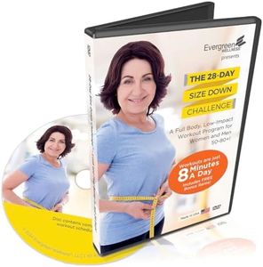 Fitness DVD for Seniors 50-80+, The 28-Day Size Down Challenge Features Full Body Workout, Low Impact Exercise Videos To Improve Strength, Flexibility, Balance - Helping You Lose a Size in 28 Days