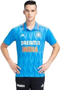 adidas DREAM 11 INDIA CRICKET ODI FAN JERSEY (US, Alpha, Large, Regular, Regular) Bright Blue