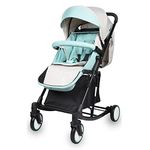 R for Rabbit Rock N Roll Baby Stroller Compact Travel Friendly Pram for Baby, Stroller turn Rocker for Baby, Kids Pram & Strollers, Prams for Boys & Girls of 0-3 Years | 6 Months Warranty |(Sea Green)