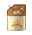 Jimmy's Dips & Sauces Creamy Roasted Garlic Mayo - 190g I Rich & Savory Mayonnaise Infused with Roasted Garlic I Elevates the Taste of Garlic Bread, Grilled Meats & Gourmet Sandwiches - 195g