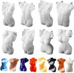 8PCS Human Body Shape Resin Molds 3D Sexy Male and Female Model Decoration Silicone Mold DIY Soap Candle Craft Cake Mould Home Decoration