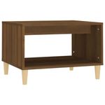 vidaXL Coffee Table Living Room Furniture Side Sofa Telephone Couch Centre Accent End Tea Coffee Table with Storage Brown Oak Engineered Wood