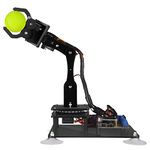 Adeept 5-DOF Robot Arm 5Axis Robotic Kit Compatible with Arduino IDE, DIY STEAM Programming Educational Robot Kit with OLED Display, Processing Code and PDF Tutorial via Download Link