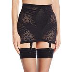 Rago Women's Extra Firm Shaping Open Bottom Fashion Girdle, Black, Small (26)