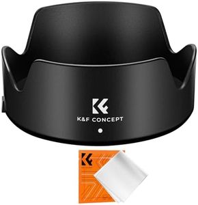 K&F Concept Lens Hood for Canon RF 24-105mm F4-7.1 is STM,EF-S 18-135mm f/3.5-5.6 is USM Lens, Reversible Snap on Camera Lens Shade Replacement of Canon EW-73D Hood, fit 67mm Filters and Lens Cap