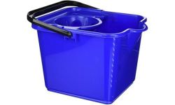 Addis Mop Pail and Wringer In Royal Blue, 12L Capacity, 27.5 x 35 x 24.5 cm