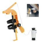 NEWFLY Spray Can Extension Pole Adaptor, Perfect for Wasp Hornet Carpenter Bee Spray, Spray Paint, Tree Spray, Window Cleaner. Spray Can Trigger Handle for Aerosol Can Powder Duster,Adjustment(Yellow)