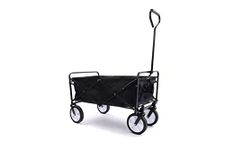 Angelis BLACK Heavy Duty Foldable Garden Trolley Cart Wagon Truck Folding Wheelbarrow