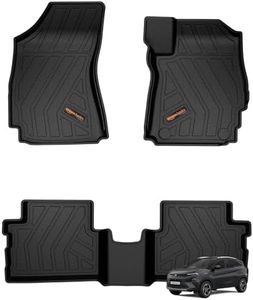 Amazon Basics – 5D Car Floor Mats for Tata Nexon (Manual, Jan 2022–Present, Black) | Weather-Resistant | Precision Fit| TPE