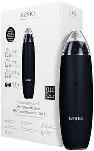 GESKE SmartAppGuided™ MicroDermabrasion Blackhead Remover | 7 in 1 | Blackhead Remover | Electric Pore Cleaner | Innovative Vacuum Cup | Beauty Tool | Skin Cleansing Device | Skincare Device