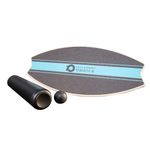 RPM Power Balance Board - Wooden Balance Board for Balance Training, Injury Prevention & Rehabilitation (Woodwave Balance Board)