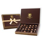 Carian’s Bistro Chocolatier Assorted Dark Chocolate Candy/Praline Truffles Signature Gift Box - Birthday, Anniversary Boyfriend Gifts for Women - Party Favors (24 Count)