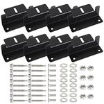 YOUNTHYE 8PCS Solar Panel Mounting Bracket Holder, Solar Panel Z Brackets with Nuts and Screws, Aluminum Roof Solar Panel Bracket for RV, Trailer, Boat, Yacht, Wall