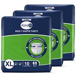 KareIn Classic Adult Diaper Pants, Extra Large 100-150 Cm (40"- 59"), 30 Count, Unisex, Leakproof, Elastic Waist, Wetness Indicator, Pack of 3