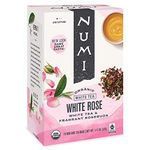 Numi Organic Tea White Rose, Full Leaf White Tea, 16-Count Tea Bags (Pack of 3)