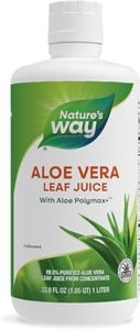 Nature's Way Aloe Vera Leaf Juice with Aloe Polymax+, 99.5% Purified Aloe Vera Leaf Juice from Concentrate, Unflavored, 33.8 Fl. Oz (Packaging May Vary)