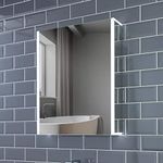 Pebble Grey™ Grace Bluetooth LED Illuminated Bathroom Mirror Cabinet with Demister Pad and Shaver Socket | Motion Sensor Switch | 564 x 700 | Fully Assembled | IP44 Rated