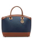 Anne Klein 60365959 New Recruits Dome Satchel, Midnight/Chestnut, L