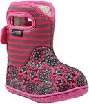 BOGS Girls Baby Pansy Pink Multi Insulated Washable Warm Wellies Boots 721781- UK 7 (EU 24)