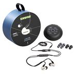 Shure AONIC 215 Wired Sound Isolating Headphones, Sonclear, Unique Transducer, In-Ear Design, Detachable Cable, Heavy Duty, Compatible with Apple and Android - White, Wired