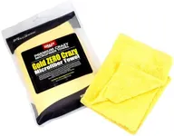 Maxshine 12 Pack Microfiber Towel - Zero Crazy Edgeless (380GSM), Gold, 16”x24” - Professional Rinse-Free, Scratch-Free Drying Towels for Cars - Ideal for Car Detailing