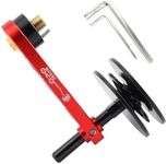 MUQZI Bike Single Speed Chain Tensioner, Aluminum Alloy Adjustable Chain Tension Roller for Single Speed Chains Cycling, Red