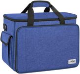 JJRING Sewing Machine Carrying Case, Portable Sewing Machine Bag with Shoulder Strap, Heavy Duty Sewing Machine Tote Suitable for Standard Sewing Machines, Blue