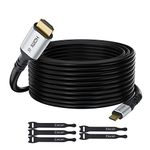 Elecan USB C to HDMI Cable 40 Ft, 4K@60Hz HDR, Double Chips Gold-Plated High-Speed USB 3.1 Type-C to HDMI 2.0 Cord Thunderbolt 3/4 Compatible Galaxy MacBook Pro/Air iPad Pro Surface Dell HP + 5 Ties