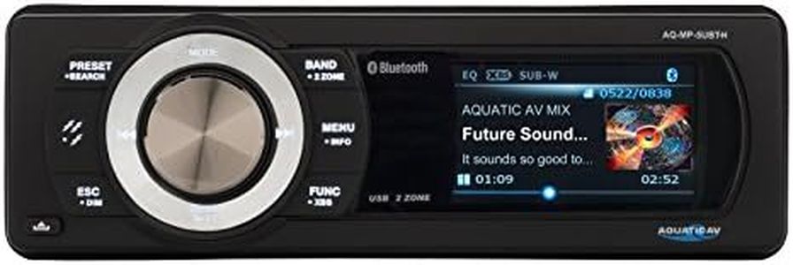 Aquatic AV AQ-MP-5UBT-H Factory Harley Davidson Replacement AM/FM Radio with 3" Color LCD Display, Bluetooth & MP3 Media Player Stereo