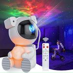 Astronaut Galaxy Star Projector,AUYLE Star Projector with Moon Lamp,360°Rotation Starry Nebula Ceiling Projector withTimer & Remote Control for Kids, Room Decor, Party, Gift