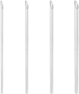 6ixGosh Piercing Needles Receiving Tubes for Piercing Needles Stainless Steel Body Jewelry Piercing Receiver Needles for Nose Septum Ear Belly Cartilage Daith Piercing Suppliers (3mm 4mm 5mm 6mm)