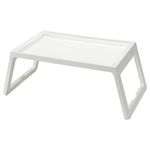 Ikea Reinforced Polypropylene Plastic Multipurpose Foldable Bed Tray (White, Length: 56 cm/22", Width: 36 cm, Height: 26 cm)