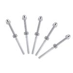 FTVOGUE 10pcs Stainless Steel Tensioners Threaded Stud Ends Threaded Cable Tensioners for 1/8" Cable Railing System