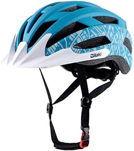 Youth Bike Helmet, Road Mountain Bicycle Helmet for Teenager Kids Boy Girl, Lightweight and Adjustable with Detachable Visors, 2 Sizes (Blue)