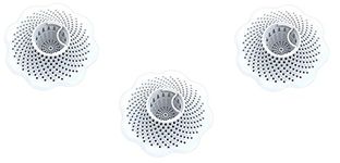 Danco Hair Catcher for Bathroom Bathtub Strainer, White, 10306 (Bathtub - In-drain Set of 3)