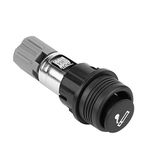 Car Cigarette Lighter, Automotive Cigarette Lighter Plug Socket Outlet Assembly Complete 12V 120W Recessed Current Connector Power Plug Socket Outlet for Auto Car Truck