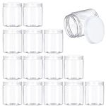 15 Pack 6oz Clear Plastic Jars Wide