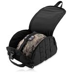 Tactical Helmet Bag Pack,Multi-Purpose Molle Storage Military Carrying Pouch for Sports Hunting Shooting Combat Helmets. … (Black)