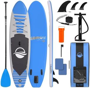 SereneLife Stand up Paddle Board Inflatable - Non-Slip SUP Paddle Board Paddle, Pump, Leash, and Accessories - Fun Water inflatable paddle board for Adults and Youth with Wide Stable Design
