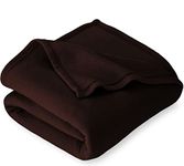 BSB HOME® All Season Solid/Plain Light Weight Polar Fleece Double Panipat Famous Warm or Hot Winter Blanket (90 x 90 inches, Brown)