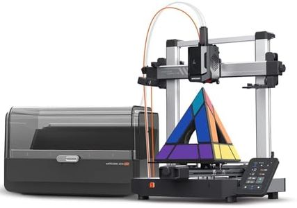 ANYCUBIC Kobra 3 V2 Combo 3D Printer, Multicolor Printing 4 Base Colors, Up to 8 Colors, 600 mm/s High Speed FDM 3D Printer, Upgraded Auto-leveling, 255 x 255 x 260mm Large Printing Size for Beginners