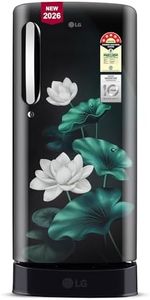 LG 185 L, 5 Star, Smart Inverter, Direct Cool Single Door Refrigerator (GLD1956ZAEL, Emerald Lotus, Base stand with Drawer, Runs on a Home Inverter, Fast Ice Making, Fit Max Chiller Tray, 2026 Model)