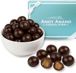 Andy Anand’s Chocolates - Premium California Ginger covered with Vegan Dark Chocolate Corporate Gift Box, All Natural and certified made from Natural Ingredients – 1 LBS