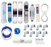 AQUA D PURE Aquadpure Complete Ro Purifier Filter Service Kit Of 80 Gpd Membrane Water With All Accessories (Full Service Kit With 02 Inline)