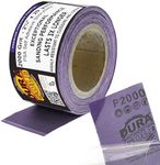 Dura-Gold Premium 2000 Grit PSA Purple Film Ceramic Longboard Sandpaper, 2-3/4" Wide Continuous 20 Yard Roll - Self Adhesive Stickyback for Auto & Wood Air File Long Board Sanders, Hand Sanding Blocks