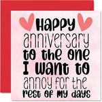 Anniversary Card for Women Men Her 