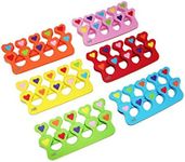 Premium Colorful Heart Toe Separators - Cute Design for Kids - Super Soft, Durable 24 Pieces ZMOI