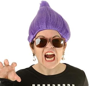 Purple Troll Wig | Deluxe Unisex Troll Doll Costume Hair